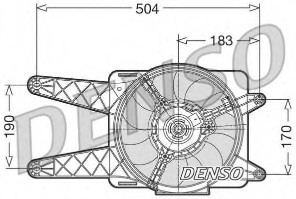 DENSO DER09016 Вентилятор, охолодження двигуна