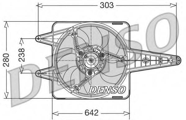 DENSO DER09029 Вентилятор, охолодження двигуна