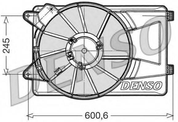 DENSO DER09305 Вентилятор, охолодження двигуна