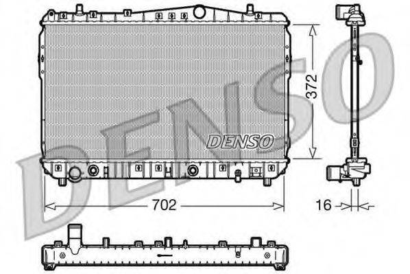 DENSO DRM15002 Радіатор, охолодження двигуна