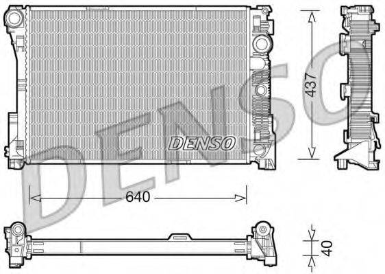 DENSO DRM17045 Радіатор, охолодження двигуна