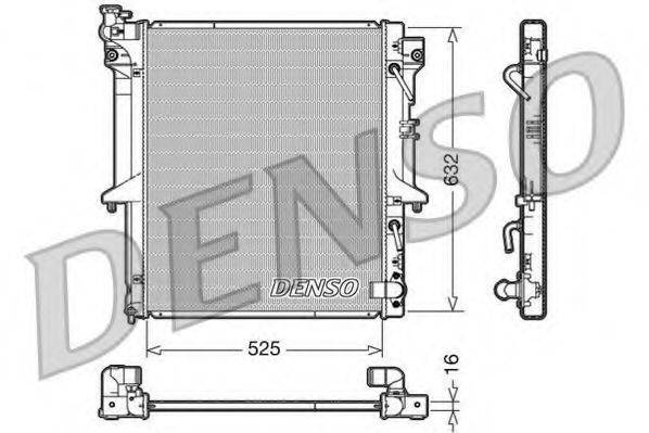 DENSO DRM45018 Радіатор, охолодження двигуна