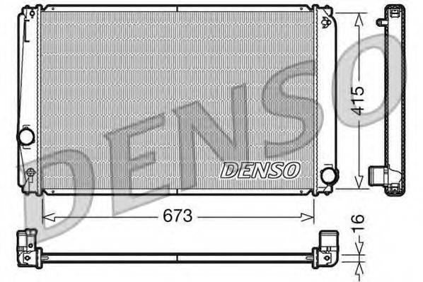 DENSO DRM50051 Радіатор, охолодження двигуна