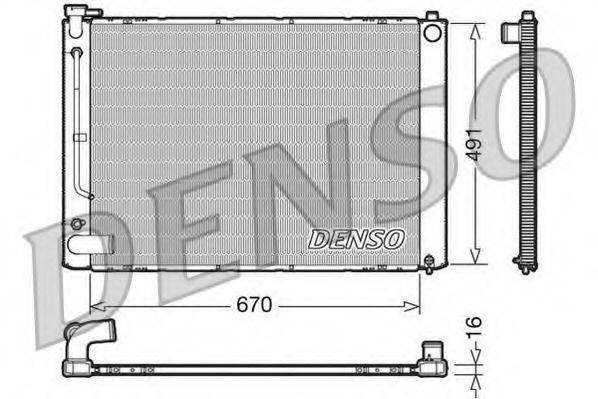 DENSO DRM50055 Радіатор, охолодження двигуна