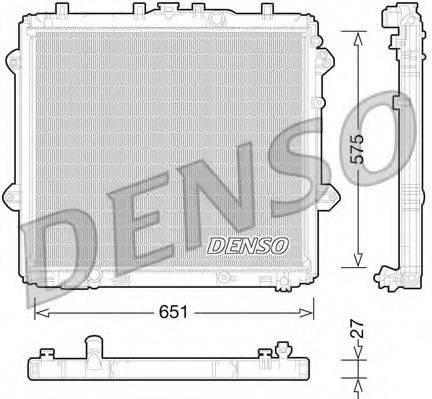 DENSO DRM50060 Радіатор, охолодження двигуна