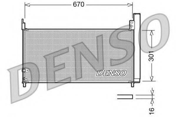 DENSO DCN50037 Конденсатор, кондиціонер