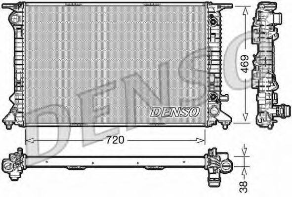 DENSO DRM02041 Радіатор, охолодження двигуна