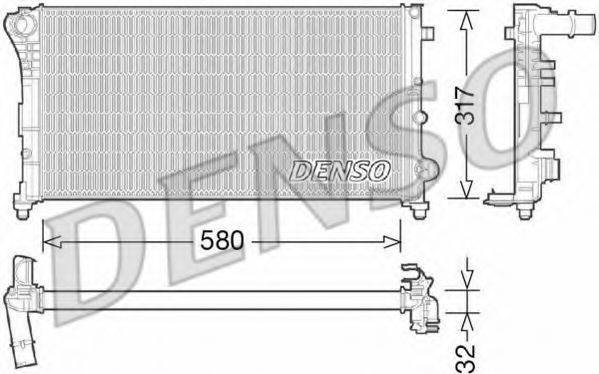 DENSO DRM09089 Радіатор, охолодження двигуна