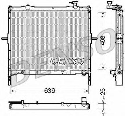 DENSO DRM43001 Радіатор, охолодження двигуна