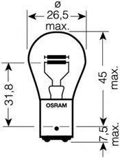 OSRAM 7538LDR Лампа розжарювання, ліхтар сигналу гальм./задній габ. вогонь; Лампа розжарювання, ліхтар сигналу гальмування; Лампа розжарювання, задня протитуманна фара; Лампа розжарювання, задній гаражний вогонь; Лампа розжарювання, ліхтар сигналу гальм./задній габ. вогонь; Лампа розжарювання, ліхтар сигналу гальмування; Лампа розжарювання, задня протитуманна фара; Лампа розжарювання, задній гаражний вогонь; Лампа, протитуманні. задні ліхтарі; Лампа, протитуманні. задні ліхтарі