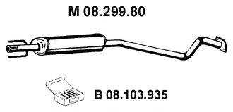 EBERSPACHER 0829980 Середній глушник вихлопних газів