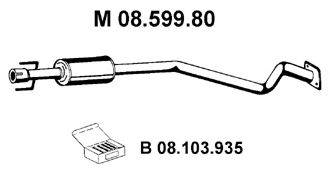 EBERSPACHER 0859980 Середній глушник вихлопних газів