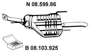 EBERSPACHER 0859986 Глушник вихлопних газів кінцевий