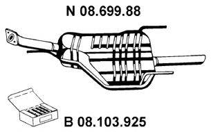 EBERSPACHER 0869988 Глушник вихлопних газів кінцевий