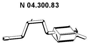 EBERSPACHER 0430083 Глушник вихлопних газів кінцевий