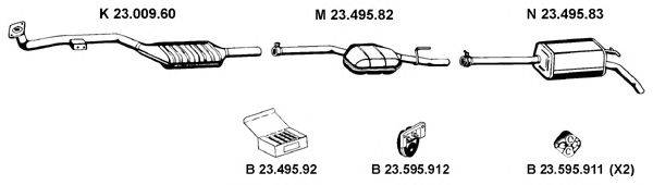 EBERSPACHER 232174 Система випуску ОГ