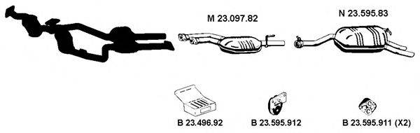 EBERSPACHER 232198 Система випуску ОГ