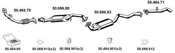 EBERSPACHER 502043 Система випуску ОГ