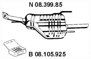 EBERSPACHER 0839985 Глушник вихлопних газів кінцевий