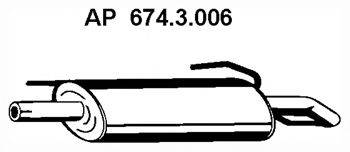 EBERSPACHER 6743006 Глушник вихлопних газів кінцевий