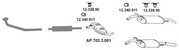 EBERSPACHER AP2405 Система випуску ОГ