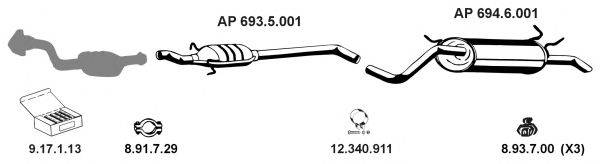 EBERSPACHER AP2441 Система випуску ОГ