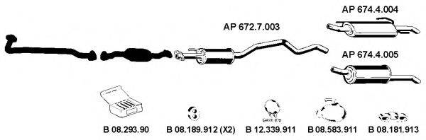 EBERSPACHER AP2191 Система випуску ОГ