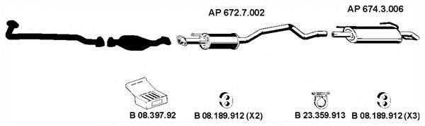 EBERSPACHER AP2241 Система випуску ОГ