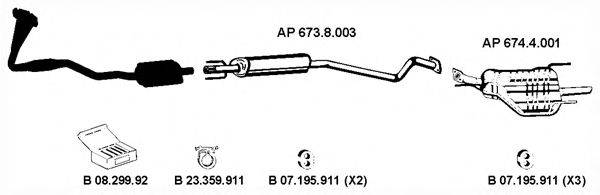 EBERSPACHER AP2277 Система випуску ОГ