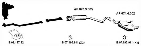 EBERSPACHER AP2324 Система випуску ОГ