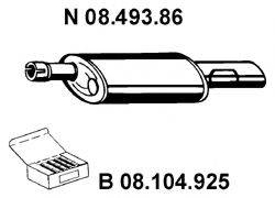 EBERSPACHER 0849386 Глушник вихлопних газів кінцевий