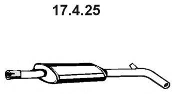 EBERSPACHER 17425 Середній глушник вихлопних газів