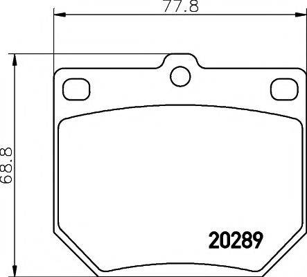 MINTEX MDB1054 Комплект гальмівних колодок, дискове гальмо