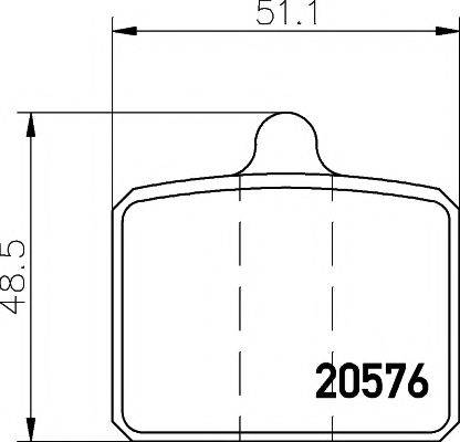 MINTEX MDB1035 Комплект гальмівних колодок, дискове гальмо