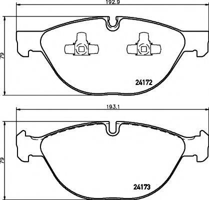 MINTEX MDB2835 Комплект гальмівних колодок, дискове гальмо