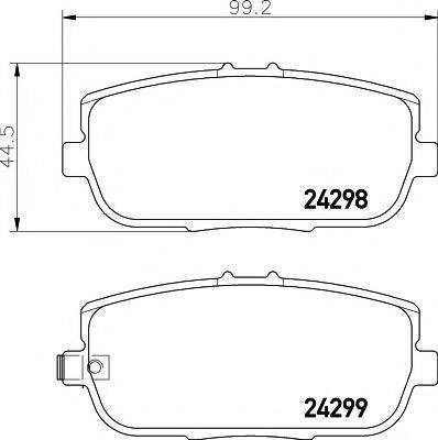 MINTEX MDB2772 Комплект гальмівних колодок, дискове гальмо