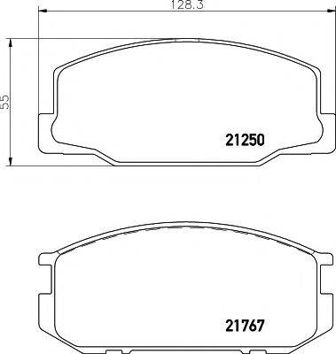 MINTEX MDB1226 Комплект гальмівних колодок, дискове гальмо