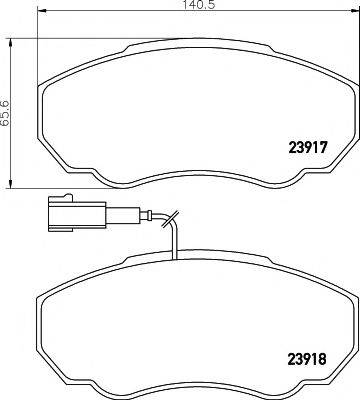 MINTEX MDB2328 Комплект гальмівних колодок, дискове гальмо