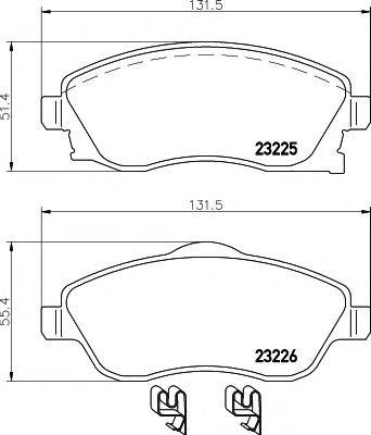 MINTEX MDK0149 Комплект гальм, дисковий гальмівний механізм