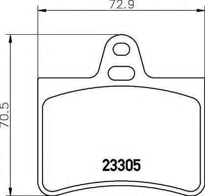 MINTEX MDB2190 Комплект гальмівних колодок, дискове гальмо