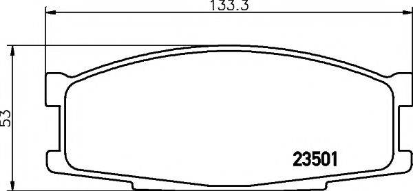 MINTEX MDB1449 Комплект гальмівних колодок, дискове гальмо