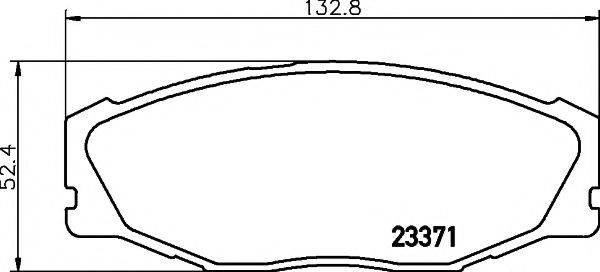 MINTEX MDB2235 Комплект гальмівних колодок, дискове гальмо