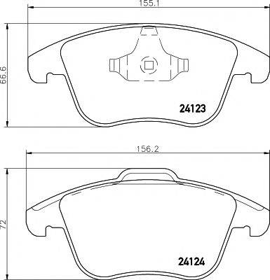 MINTEX MDB2860 Комплект гальмівних колодок, дискове гальмо