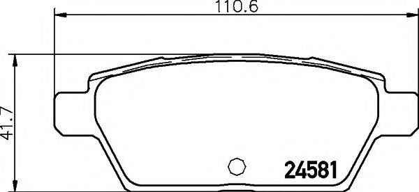 MINTEX MDB2735 Комплект гальмівних колодок, дискове гальмо