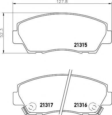 MINTEX MDB1422 Комплект гальмівних колодок, дискове гальмо