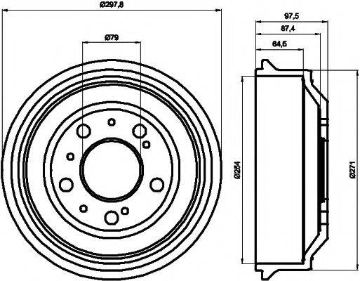 MINTEX MBD037 Гальмівний барабан