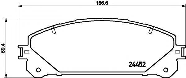 MINTEX MDB3114 Комплект гальмівних колодок, дискове гальмо