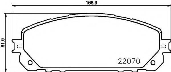 MINTEX MDB3789 Комплект гальмівних колодок, дискове гальмо