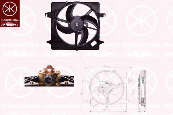KLOKKERHOLM 25052601 Вентилятор, охолодження двигуна