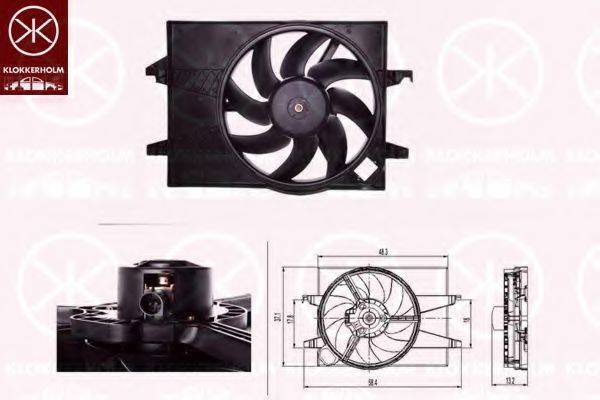 KLOKKERHOLM 25642603 Вентилятор, охолодження двигуна
